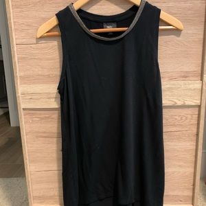 NWOT Mossimo Black tank with jeweled neck size SM